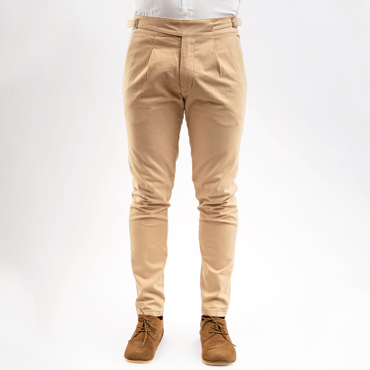 Pantalón Gurkha Caqui Algodón Stretch Slim Fit - BARBADENS