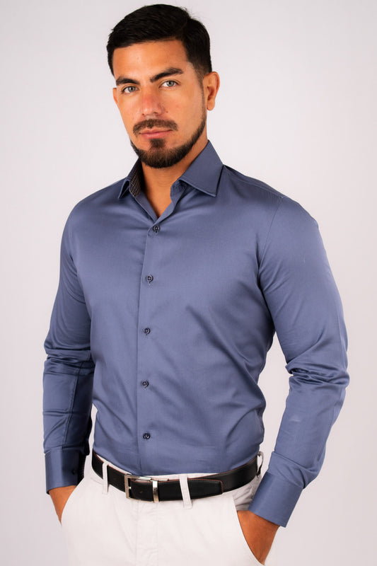 Preventa - Camisa Acero Stretch Slim Fit