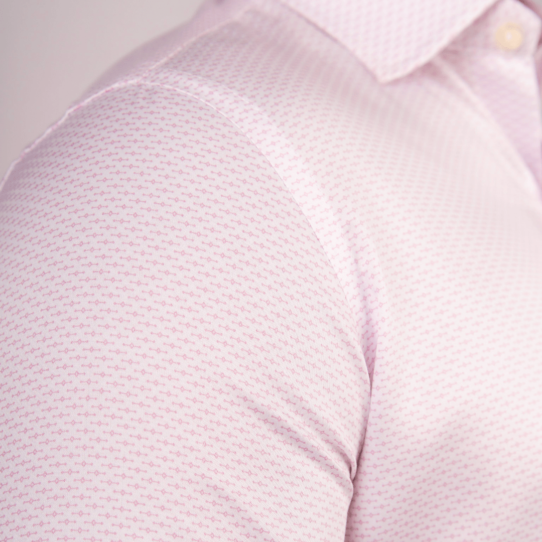 Camisa Slim Fit Algodón Pima Blanco Est. - BARBADENS