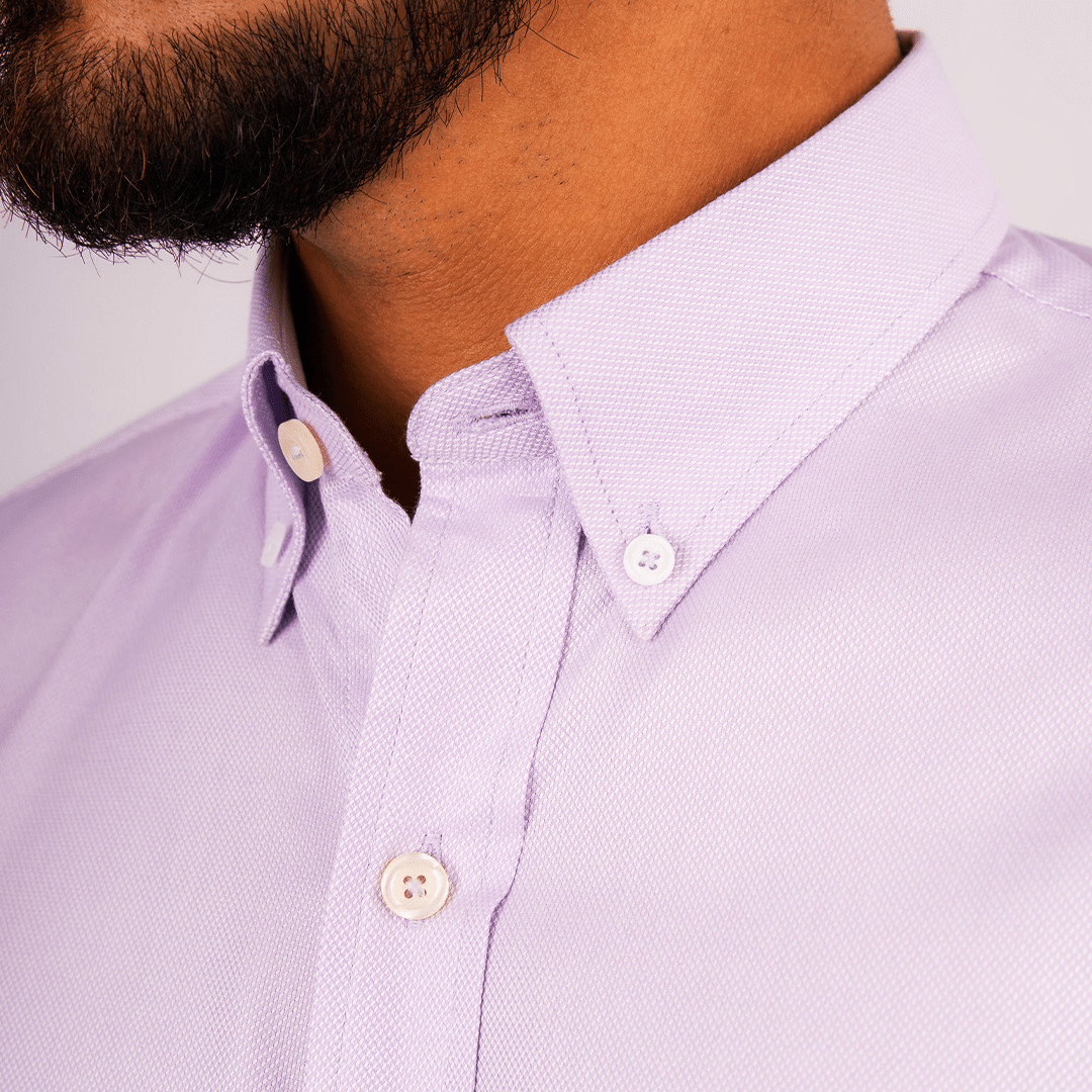 Camisa Lila Royal Oxford 100% Algodón Pima - BARBADENS