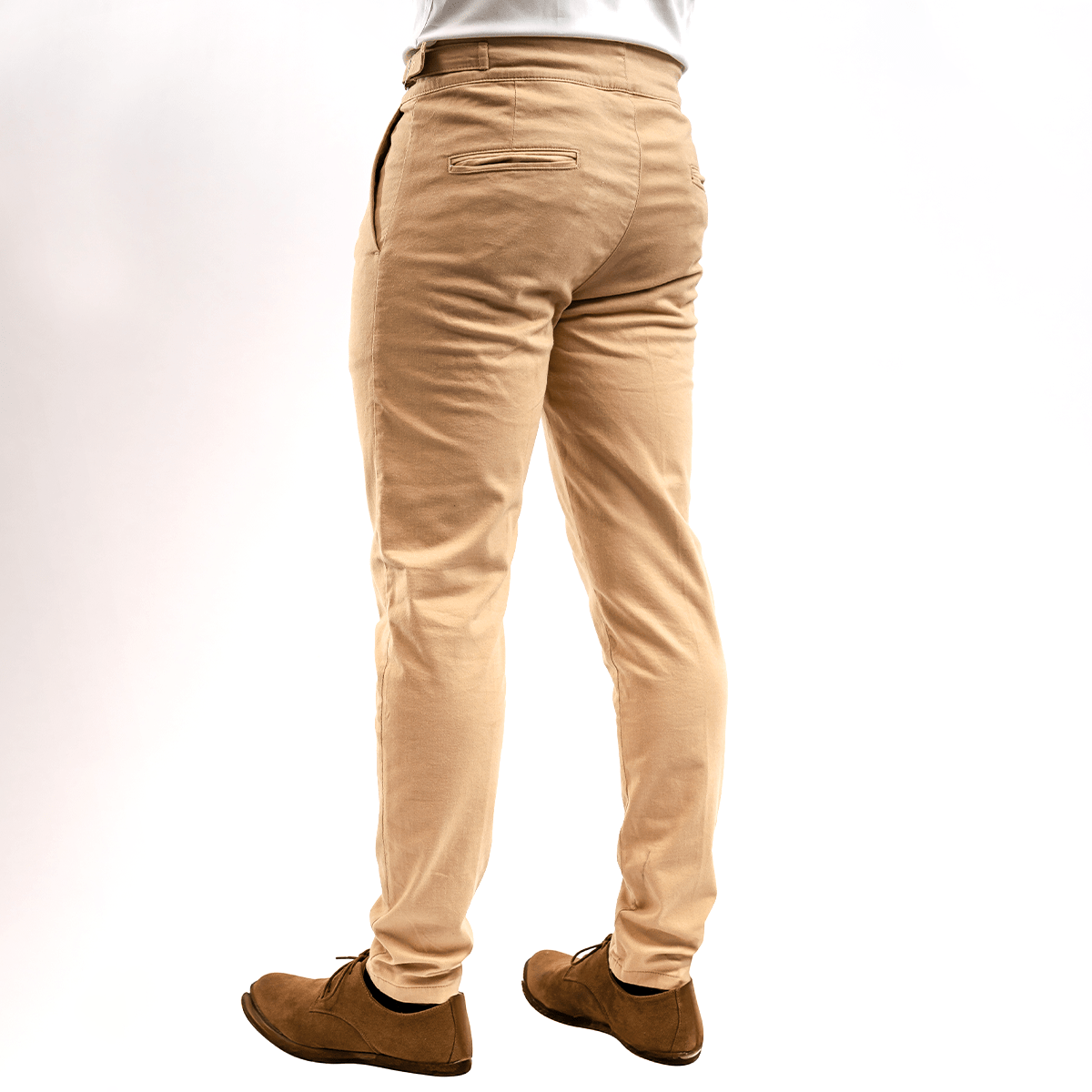 Pantalón Gurkha Caqui Algodón Stretch Slim Fit - BARBADENS