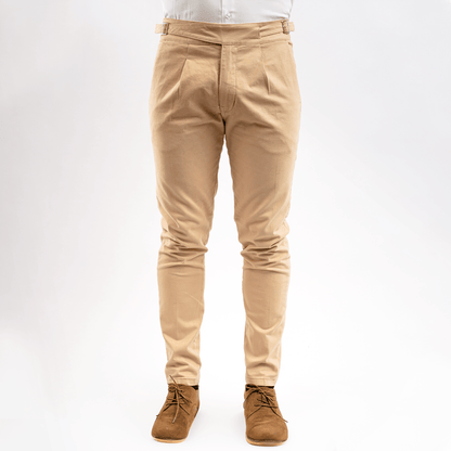 Pantalón Gurkha Caqui Algodón Stretch Slim Fit - BARBADENS
