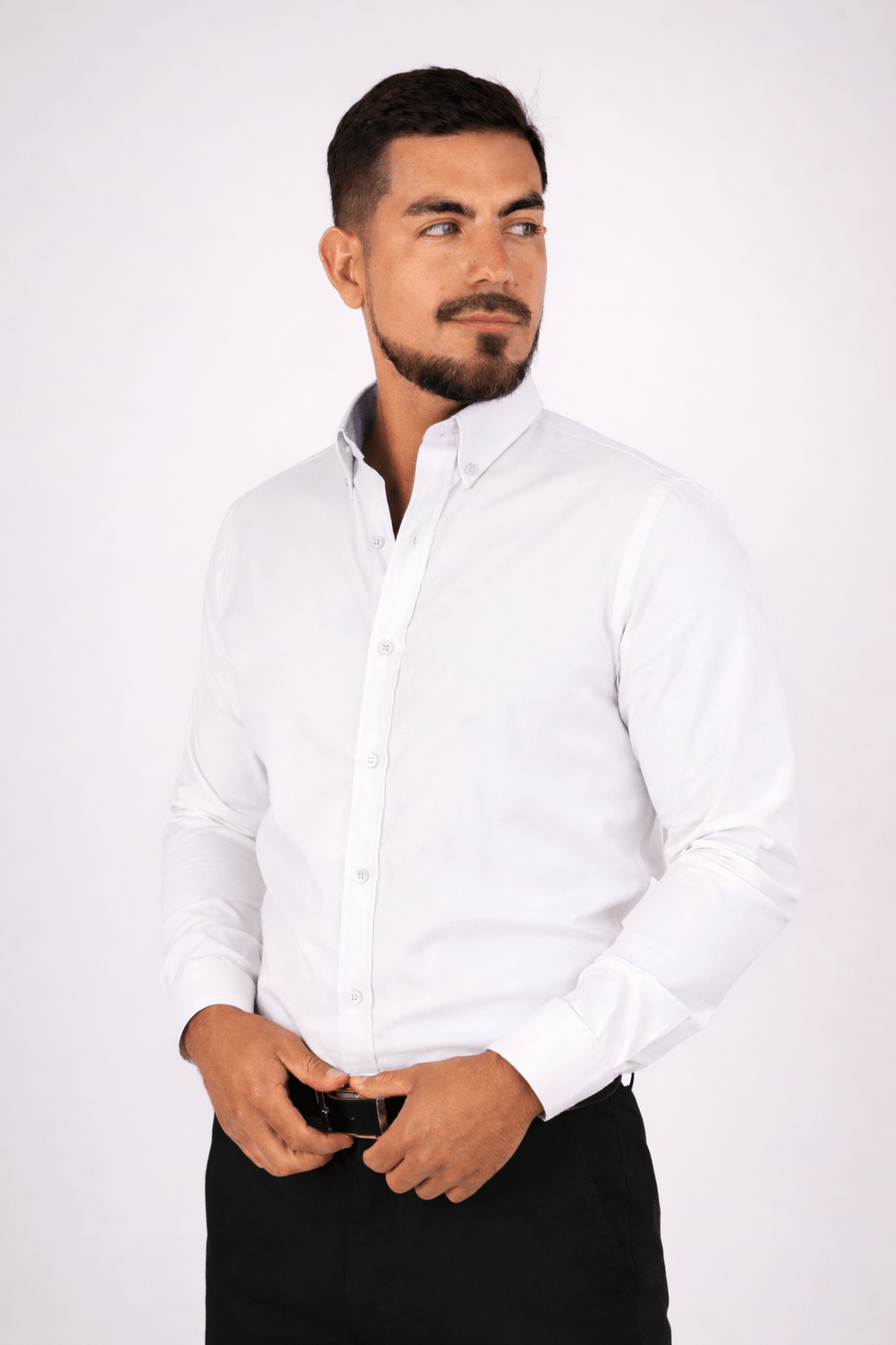 Camisa Blanca Royal Oxford 100% Algodón Pima Slim Fit