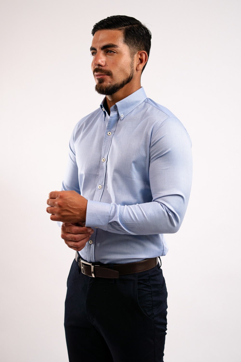 Camisa Azurro Royal Oxford 100% Algodón Pima