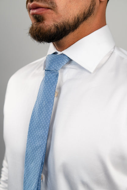 Preventa - Camisa Blanca Algodón Stretch Slim Fit