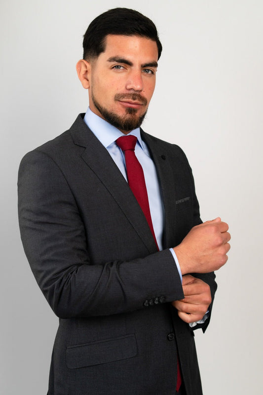 Camisa Celeste Algodón Stretch Slim Fit