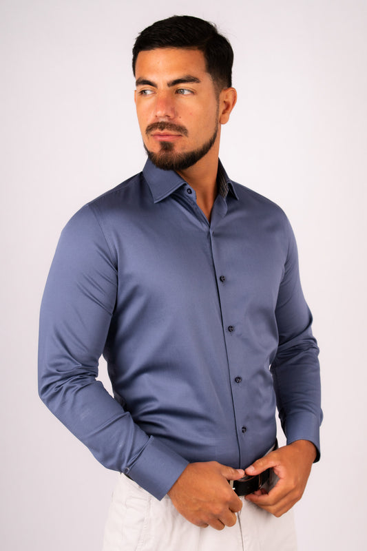 Preventa - Camisa Acero Stretch Slim Fit