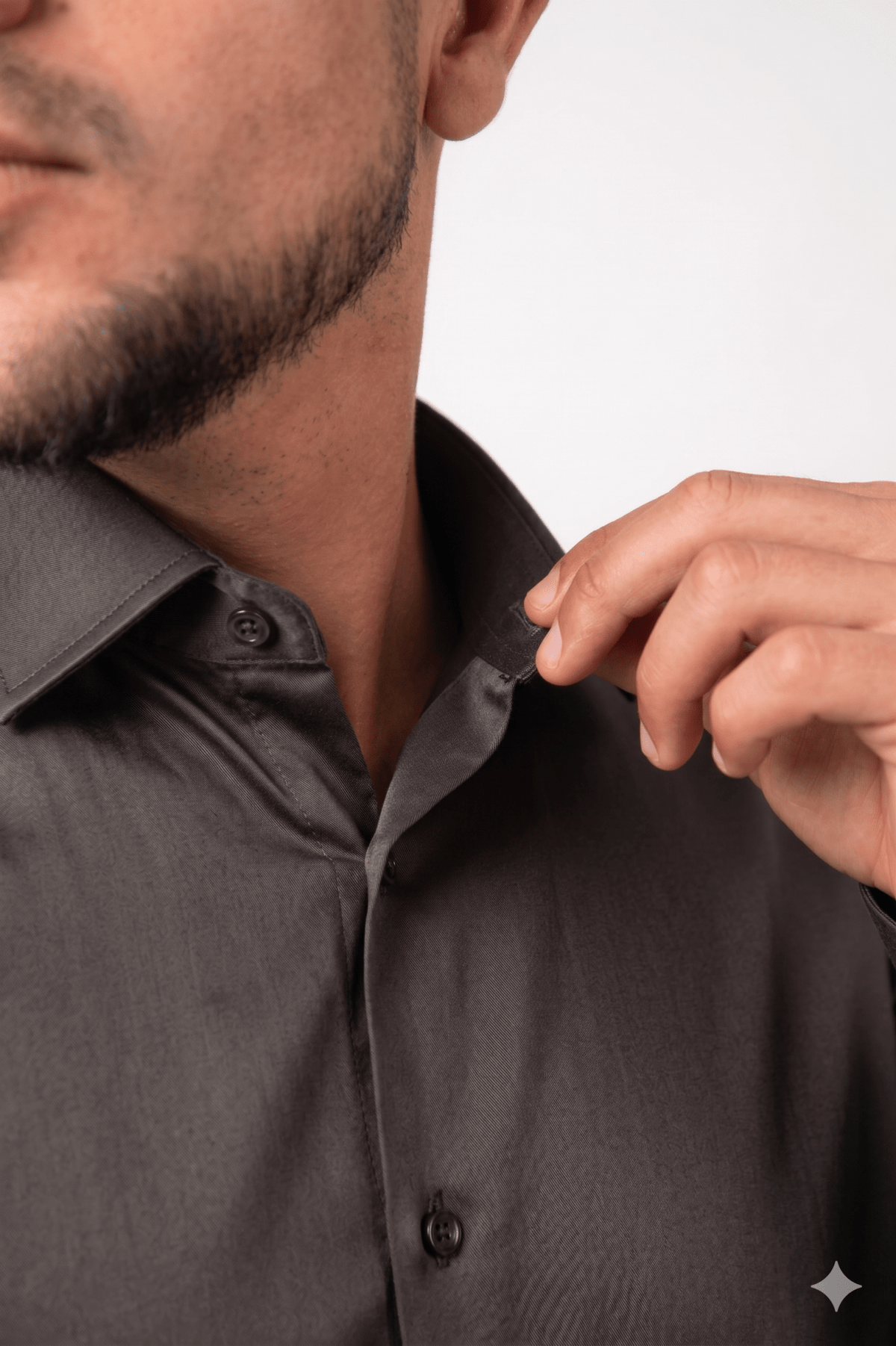 Camisa Mocca Algodón Stretch Slim Fit